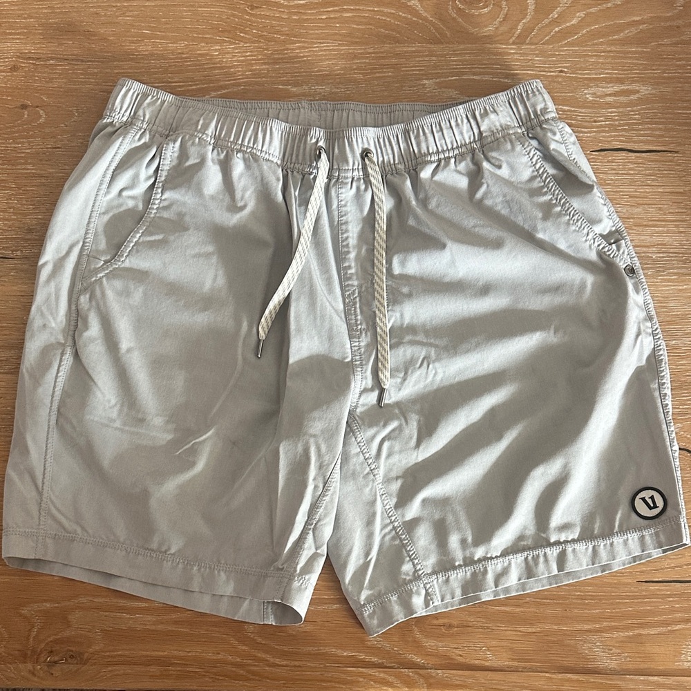 Vuori Light Gray Athletic Shorts